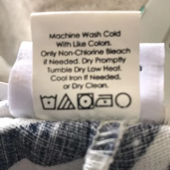 NWT All For Color Nautical Tide Linen Beach Pants M - Picture 7 of 7